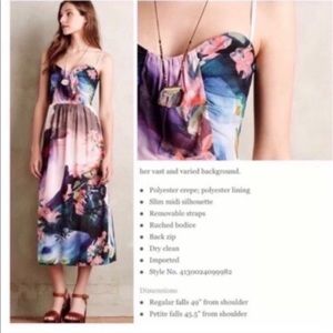 Anthropologie Corey Lynn Calter Watercolor Dress